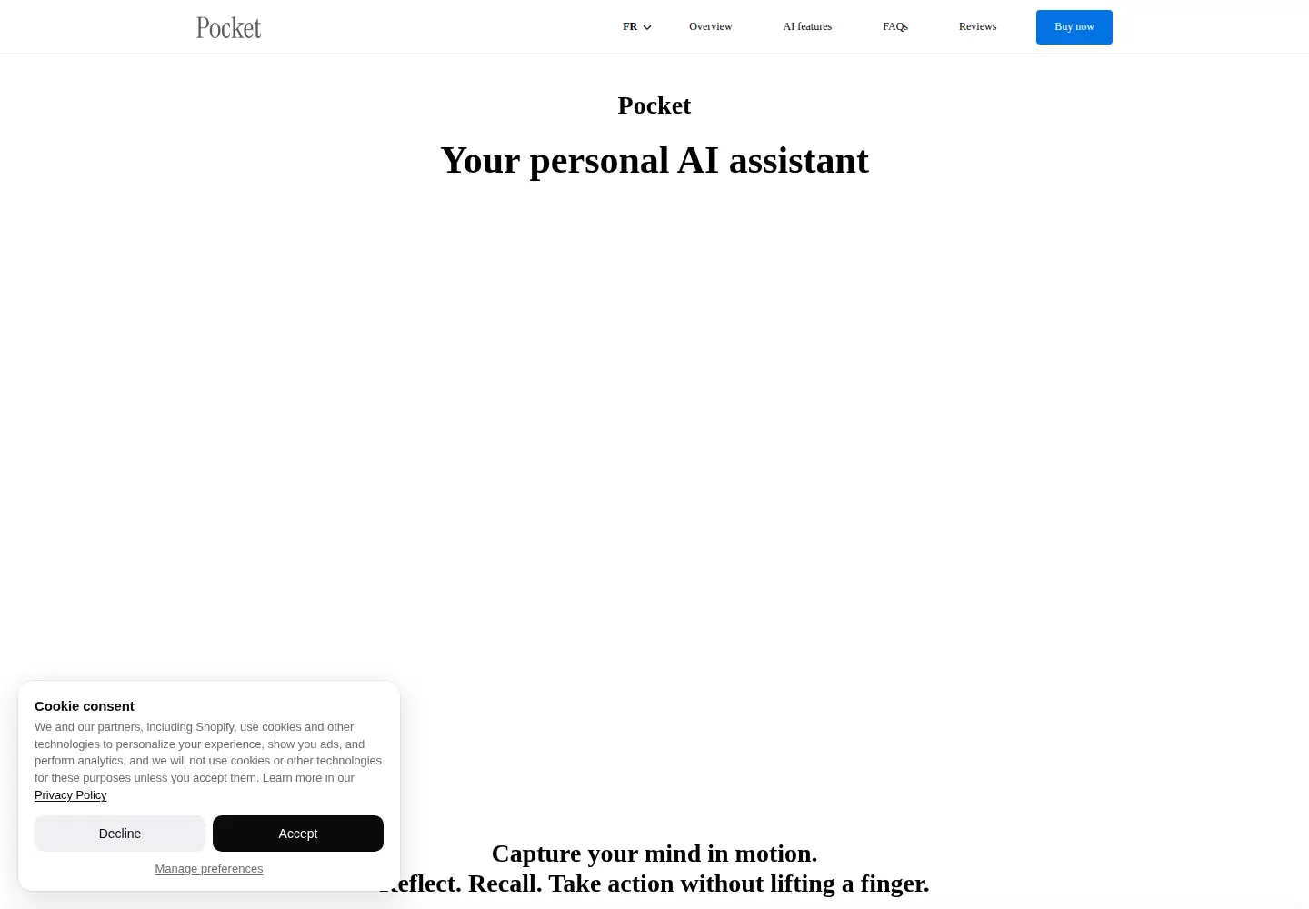 Screenshot of heypocket.com