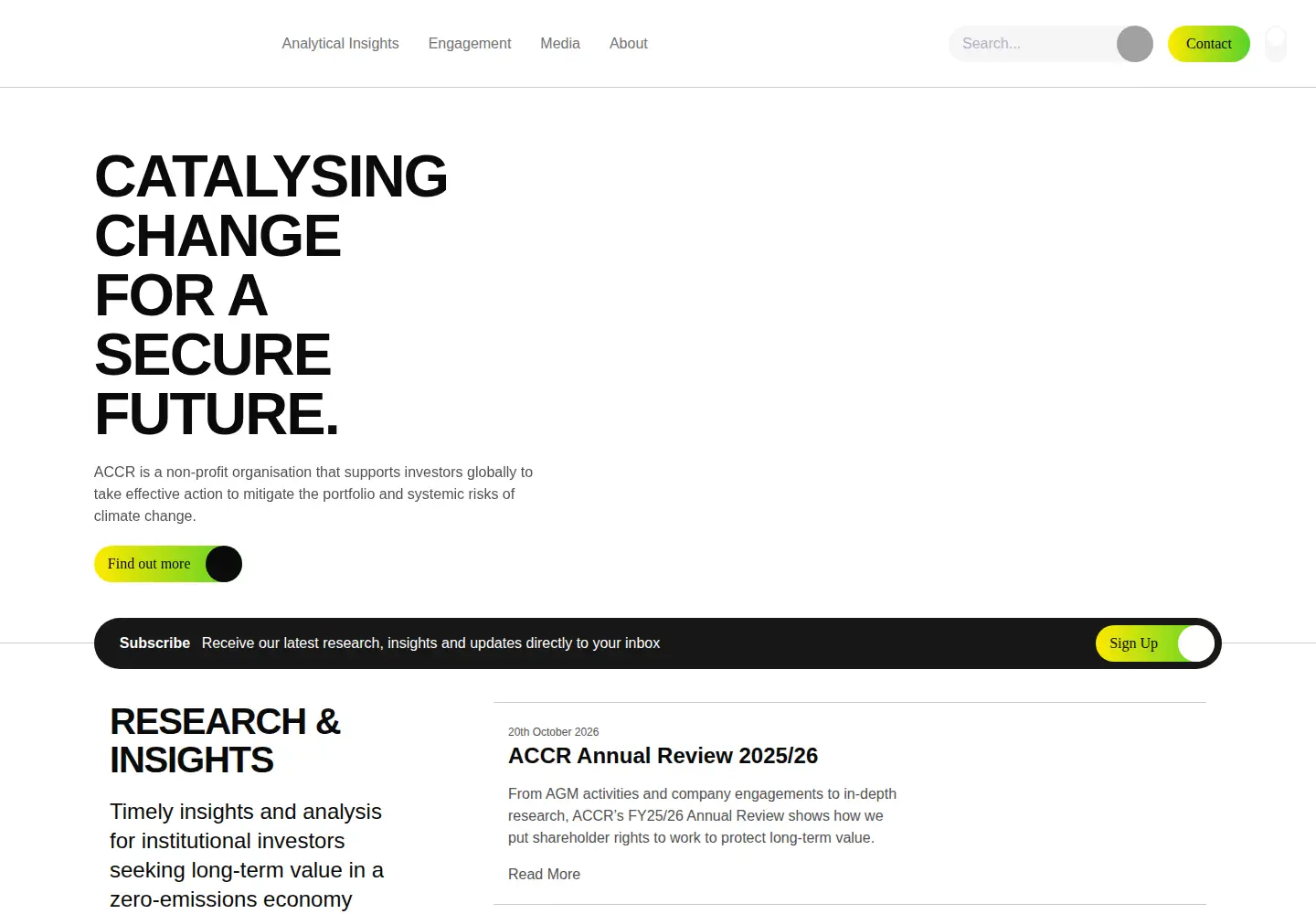 Screenshot of accr.org.au