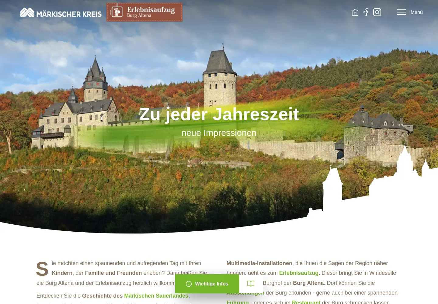 Screenshot of burg-altena.de