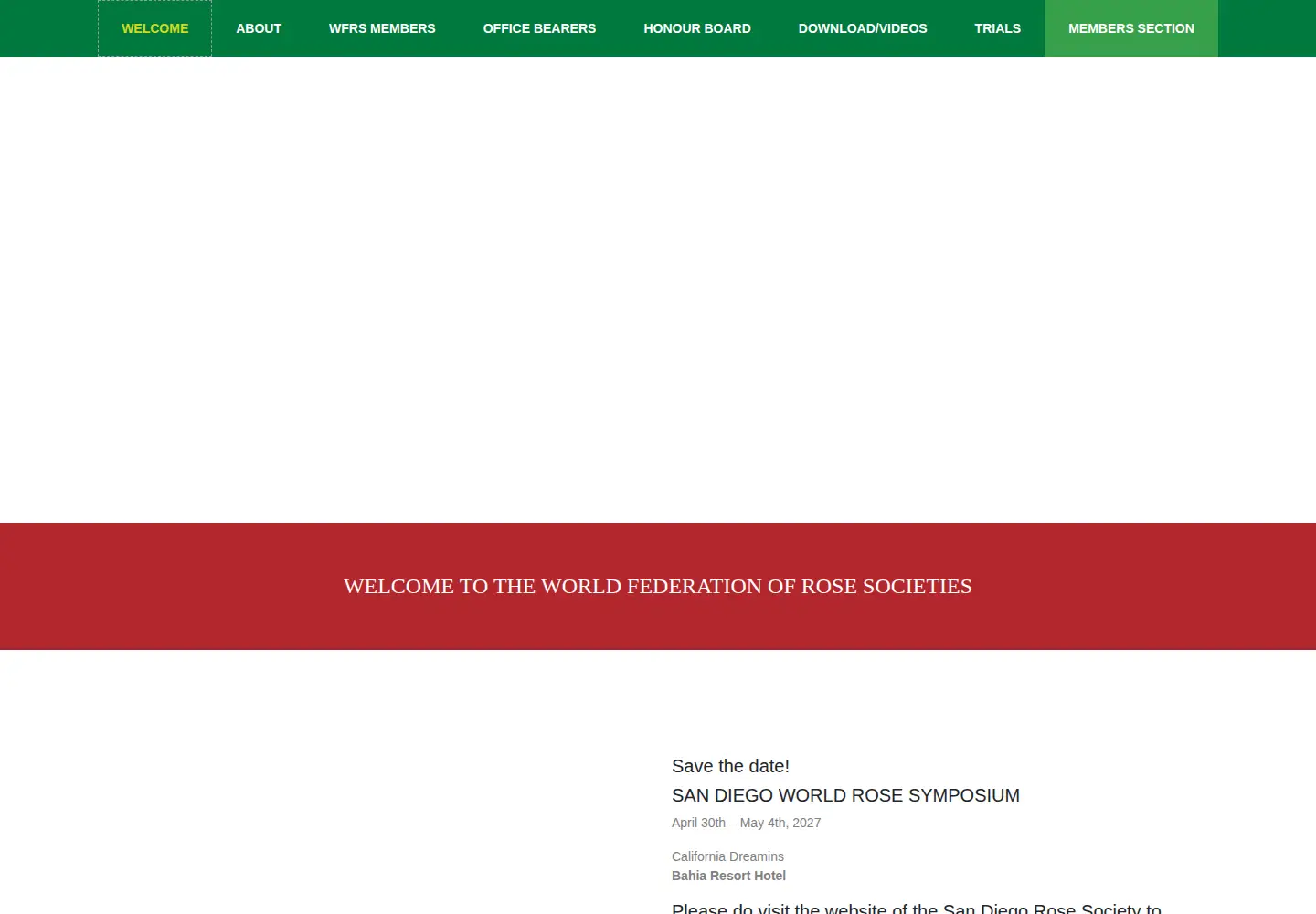 Screenshot of worldrose.org