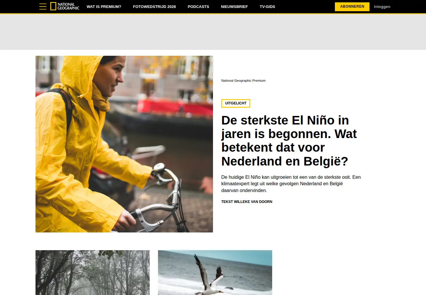 Screenshot of nationalgeographic.nl