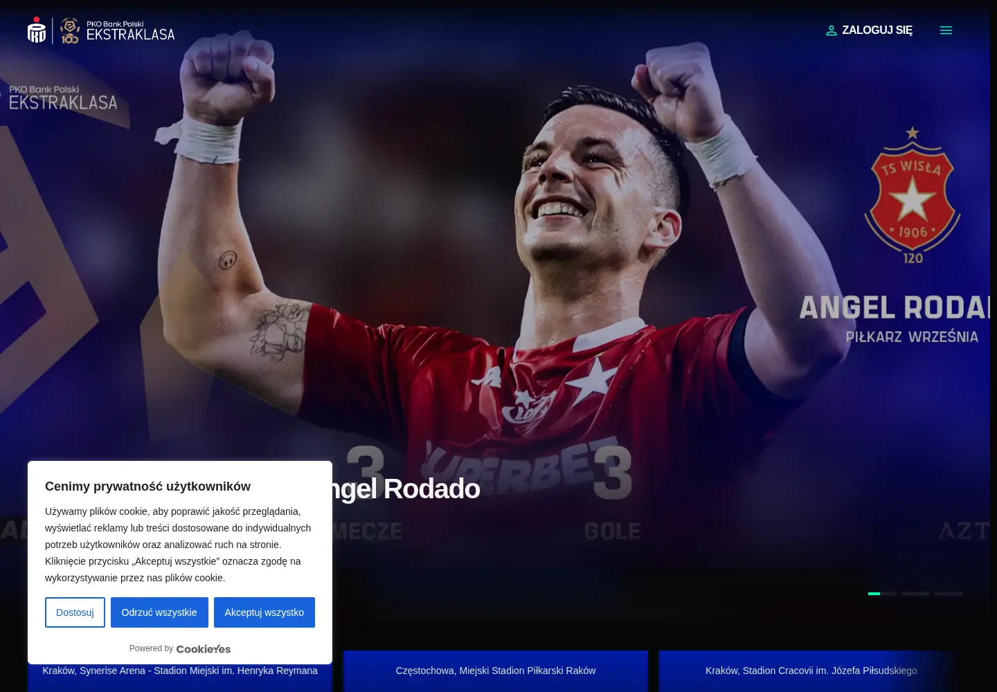 Screenshot of ekstraklasa.org