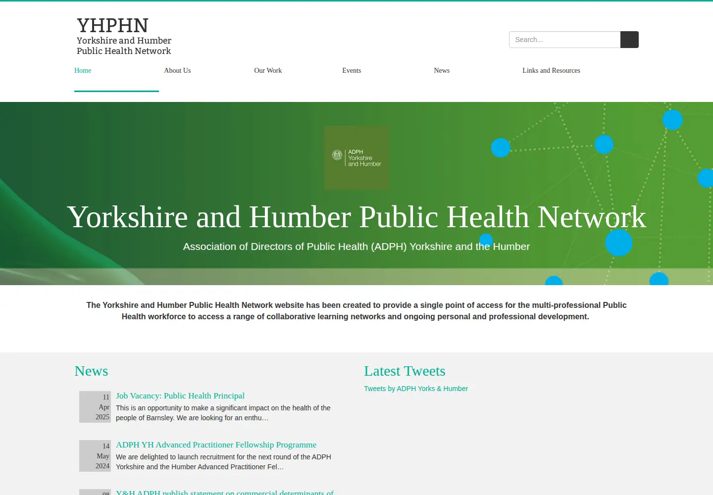 Screenshot of yhphnetwork.co.uk