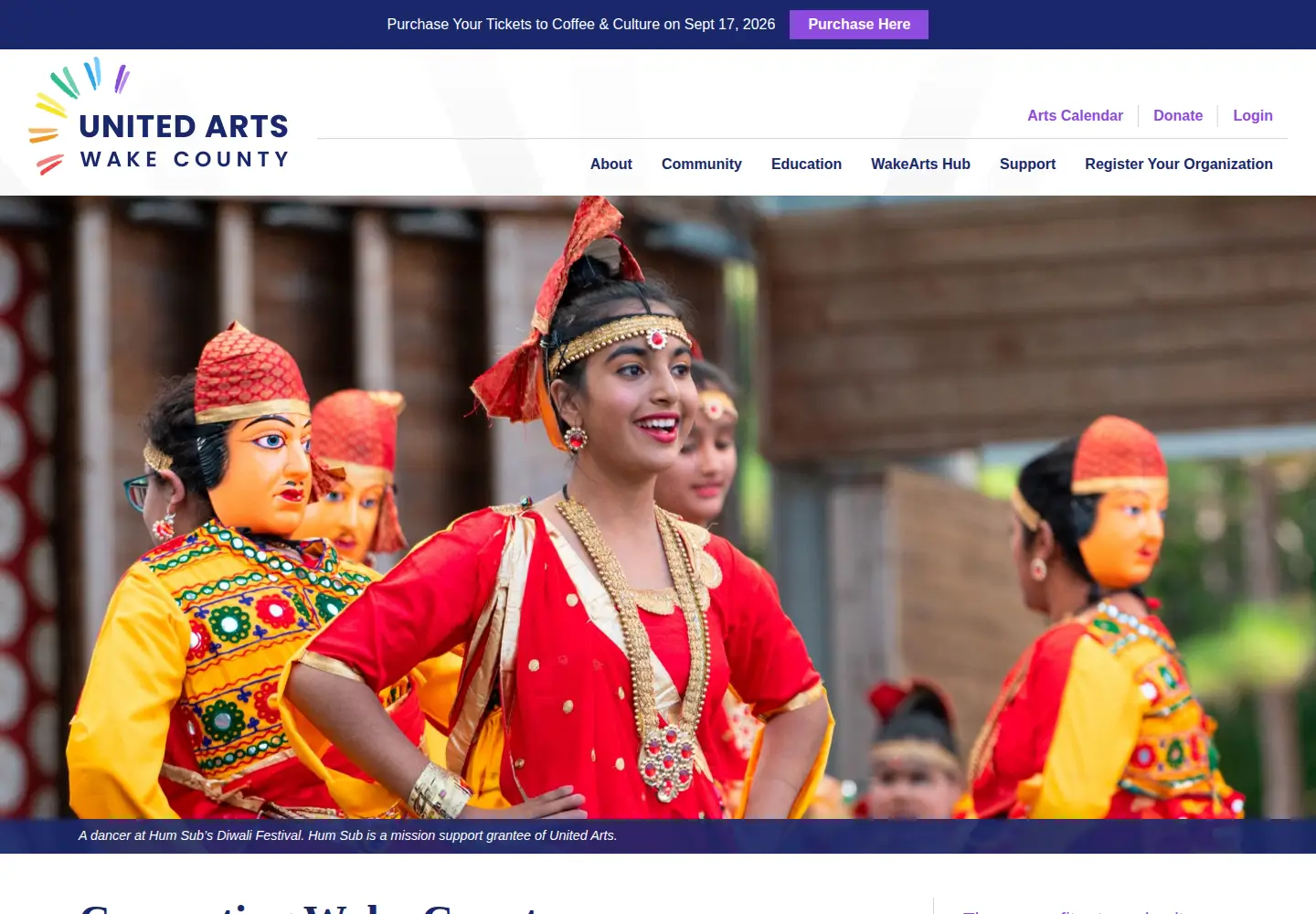 Screenshot of unitedarts.org
