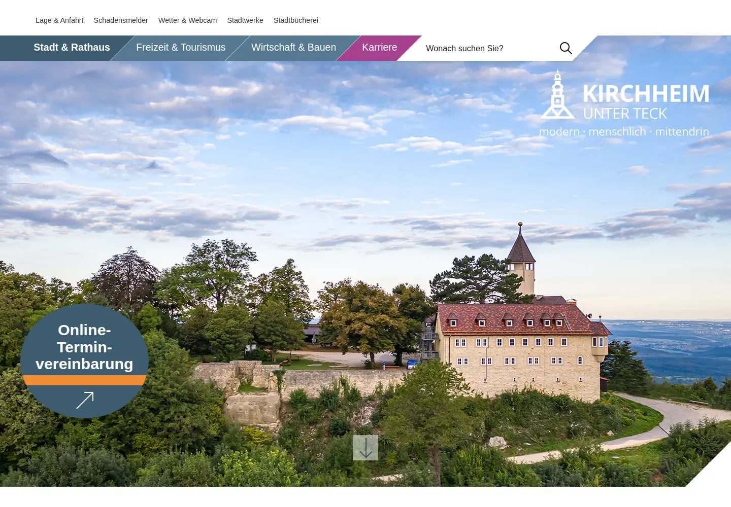 Screenshot of kirchheim-teck.de