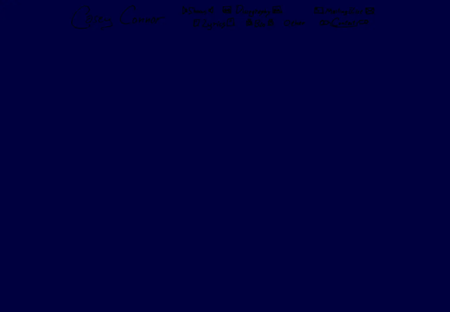 Captured homepage of caseyconnor.org in the current scan