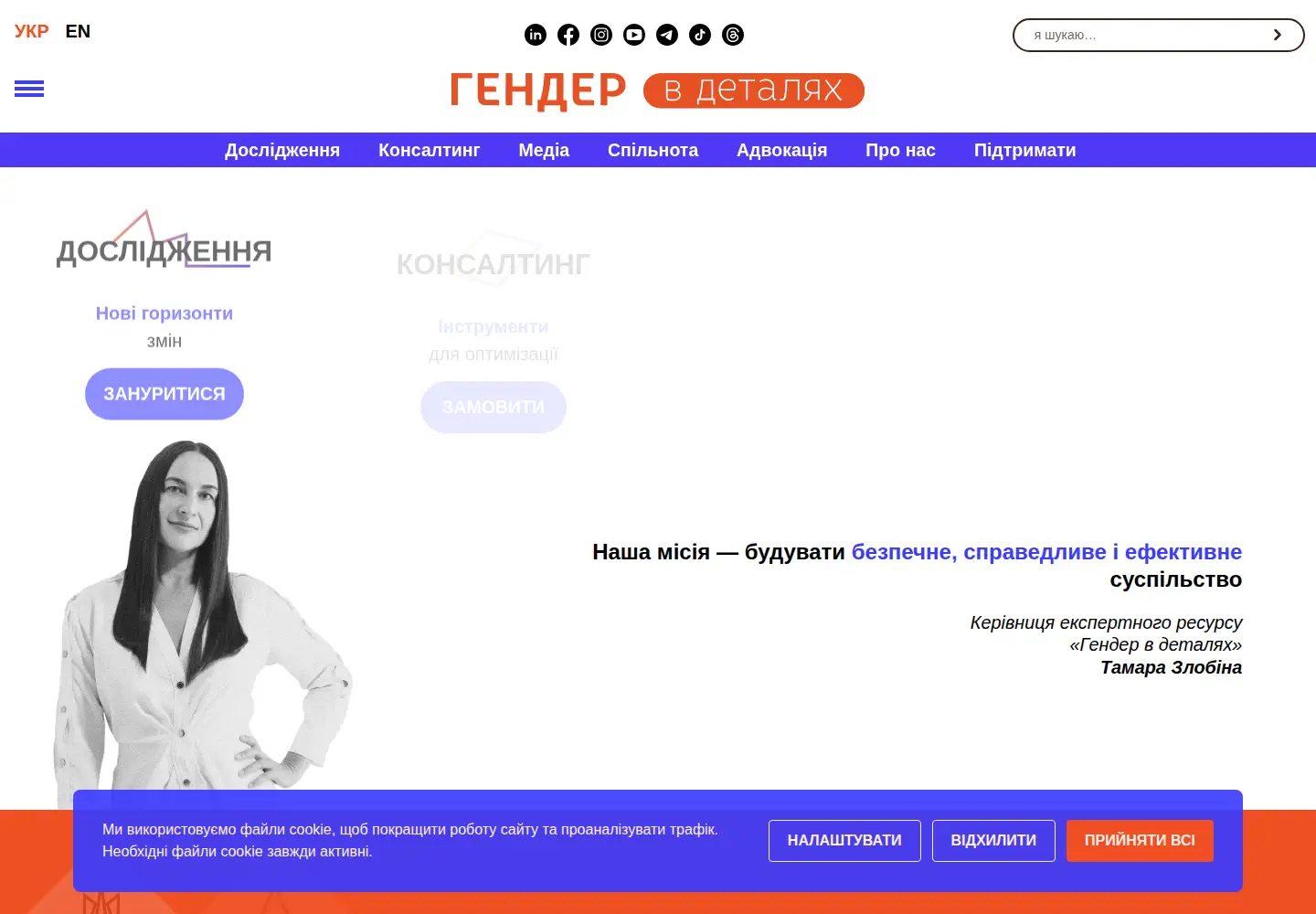 Screenshot of genderindetail.org.ua