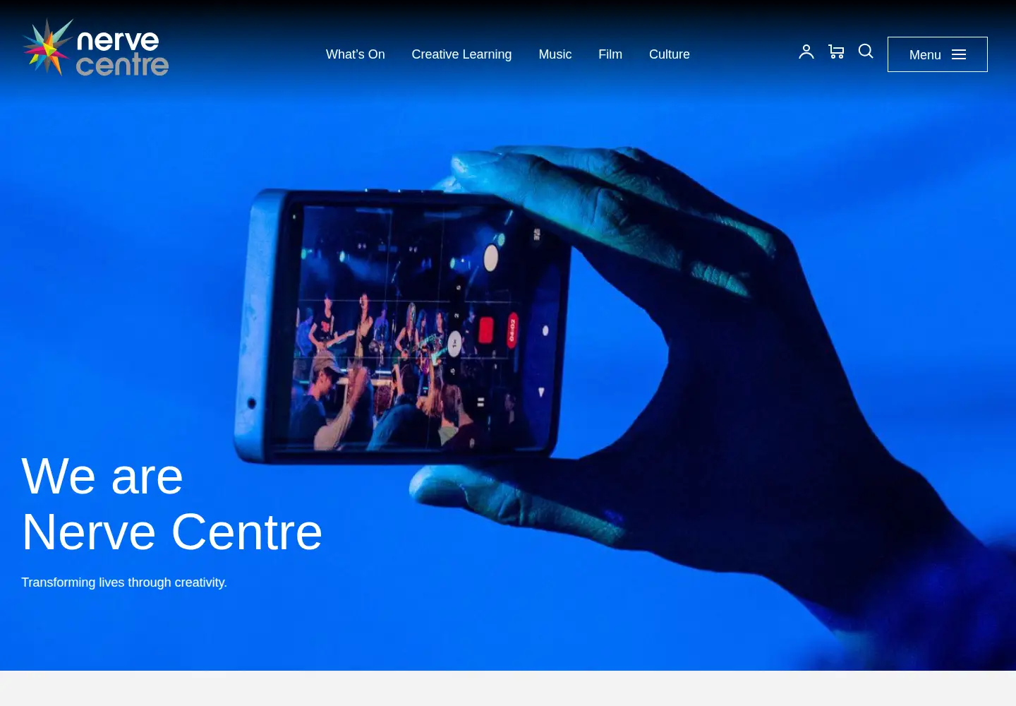 Screenshot of nervecentre.org