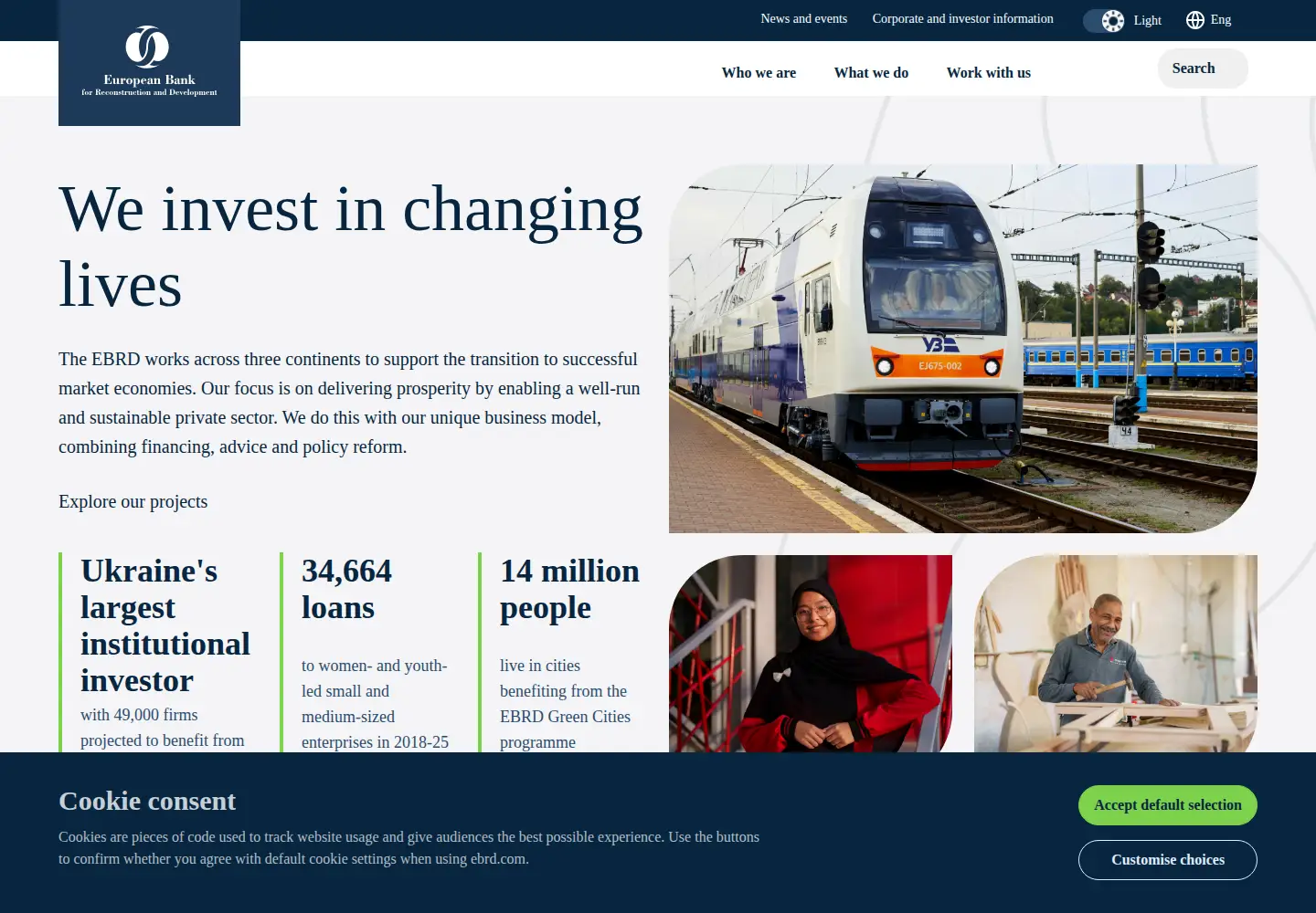 Screenshot of ebrd.com
