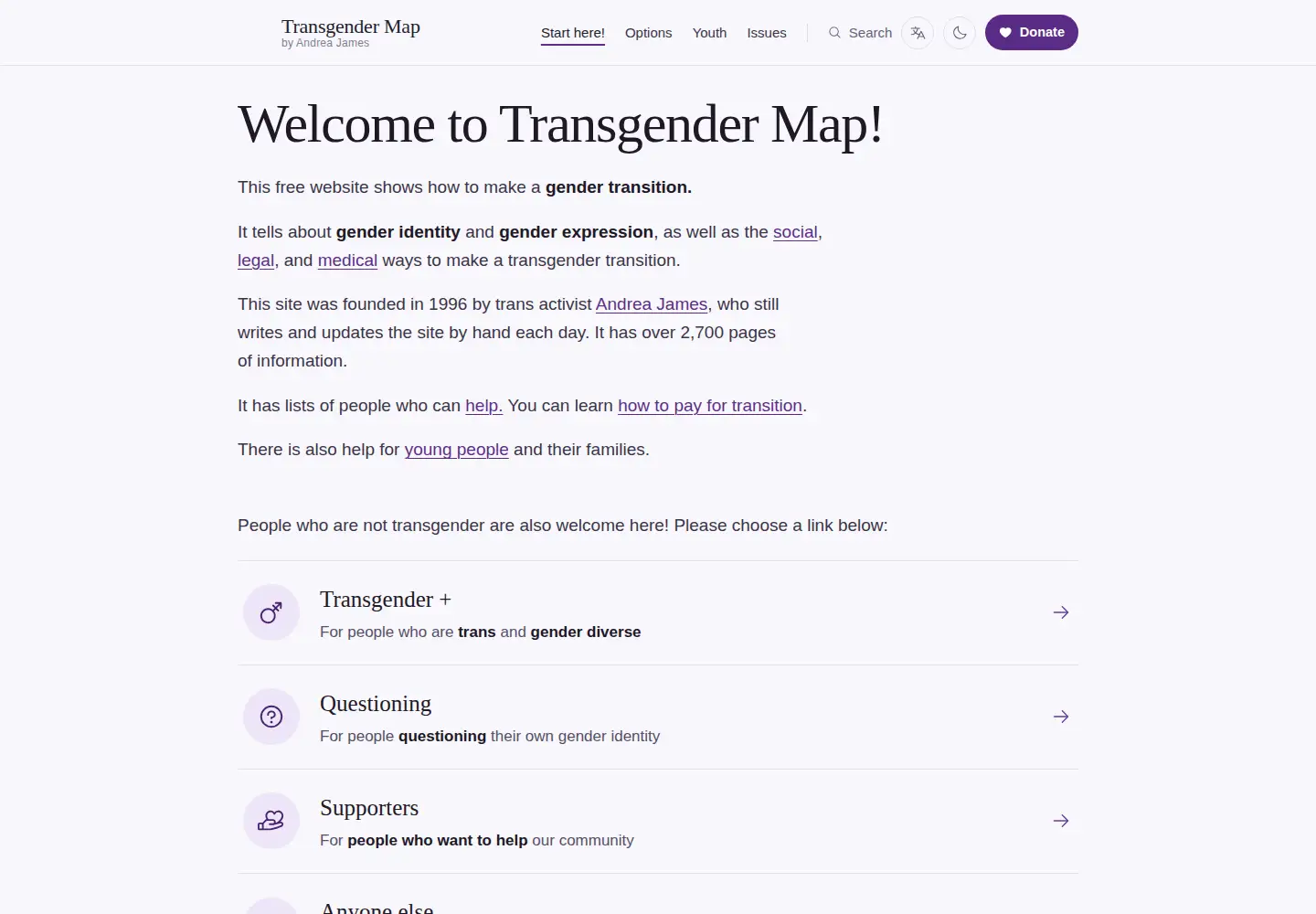 Captured homepage of tsroadmap.com in the current scan