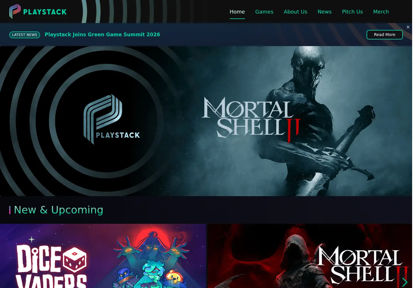 Screenshot of playstack.com