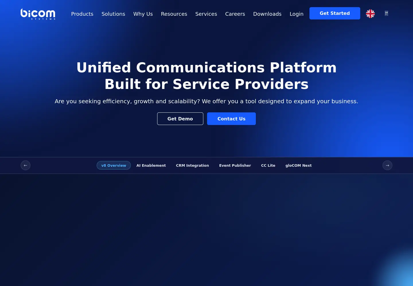 Screenshot of bicomsystems.com