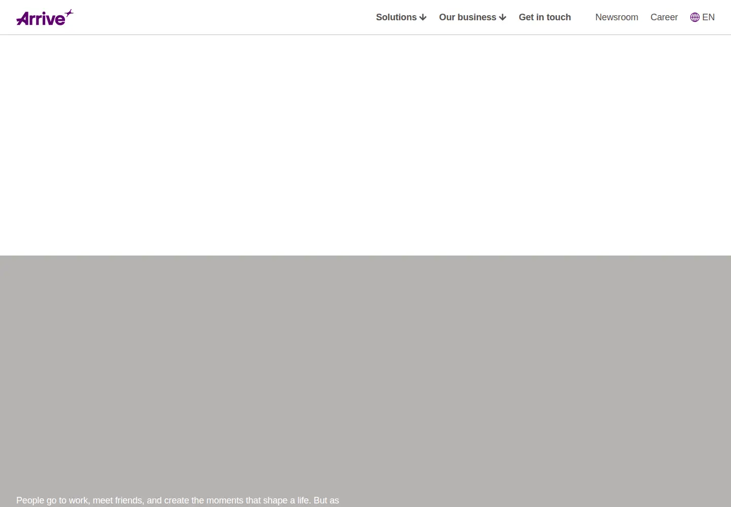 Screenshot of arrive.com