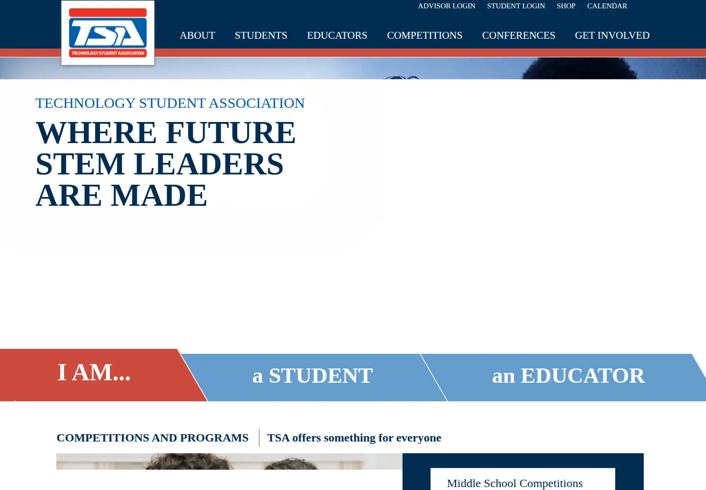 Screenshot of tsaweb.org