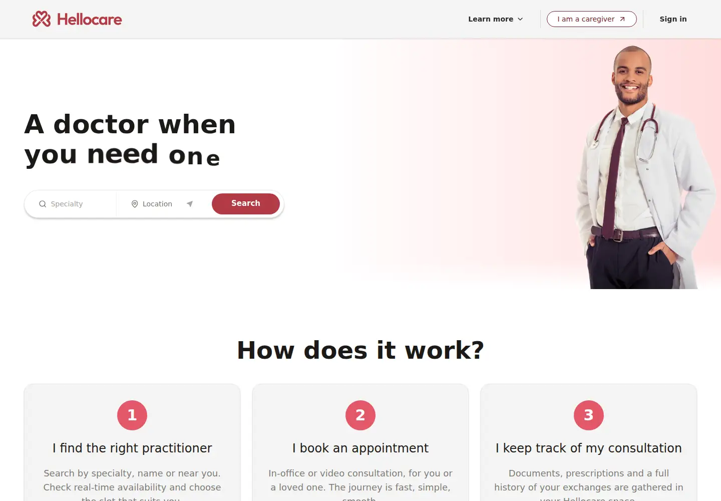 Screenshot of hellocare.com