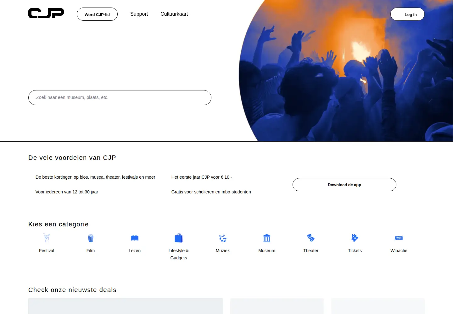 Screenshot of cjp.nl
