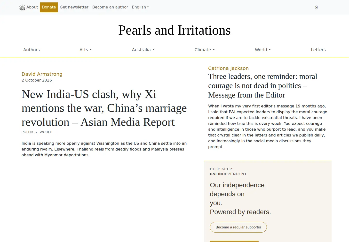 Screenshot of johnmenadue.com