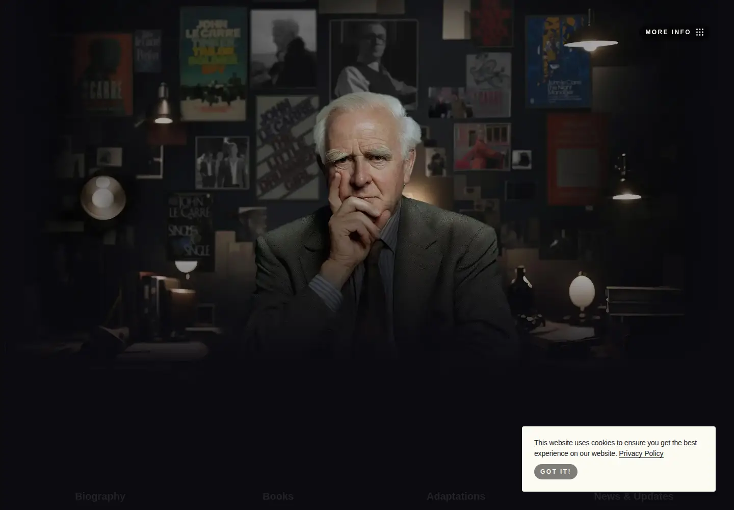 Screenshot of johnlecarre.com