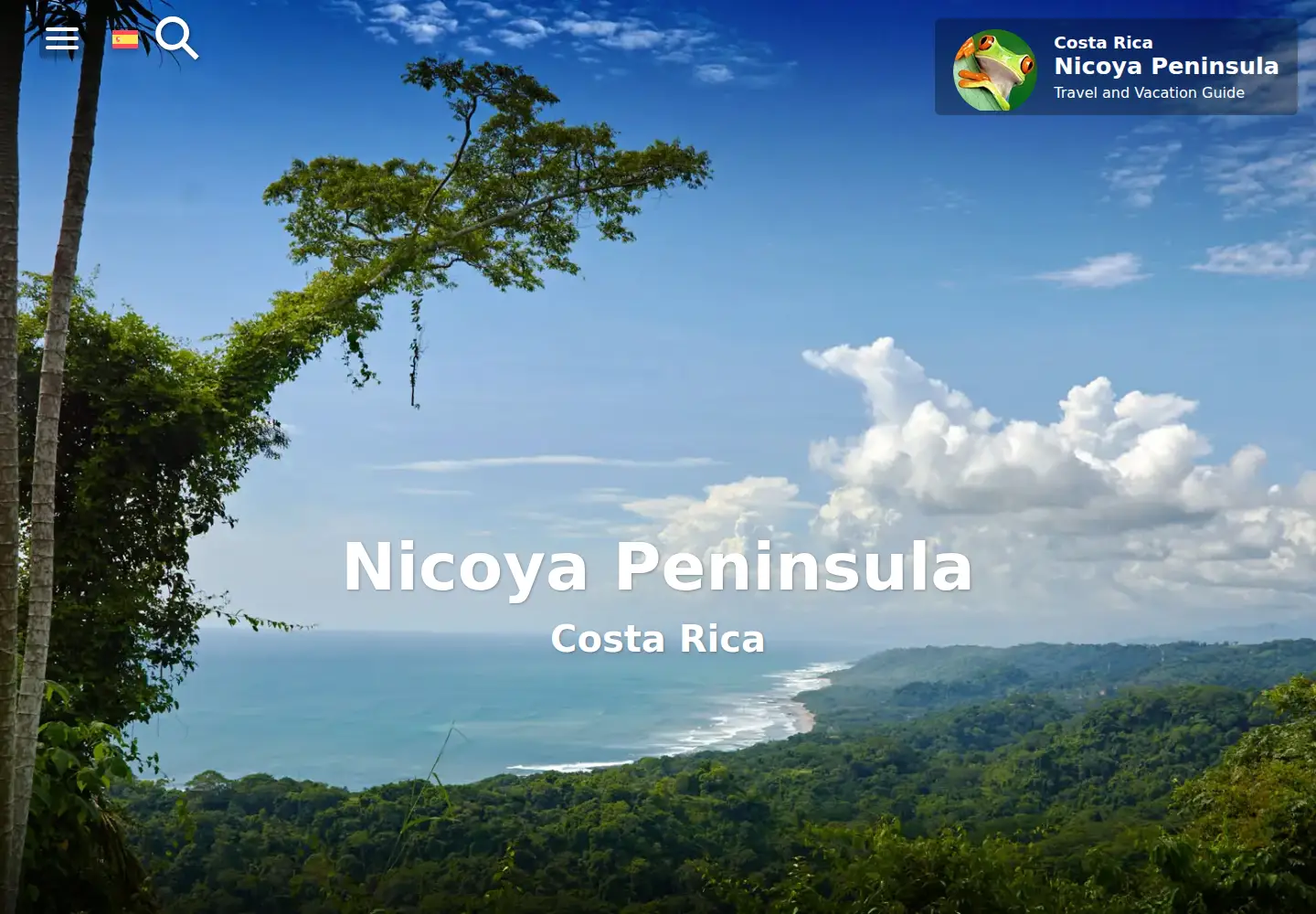 Screenshot of nicoyapeninsula.com