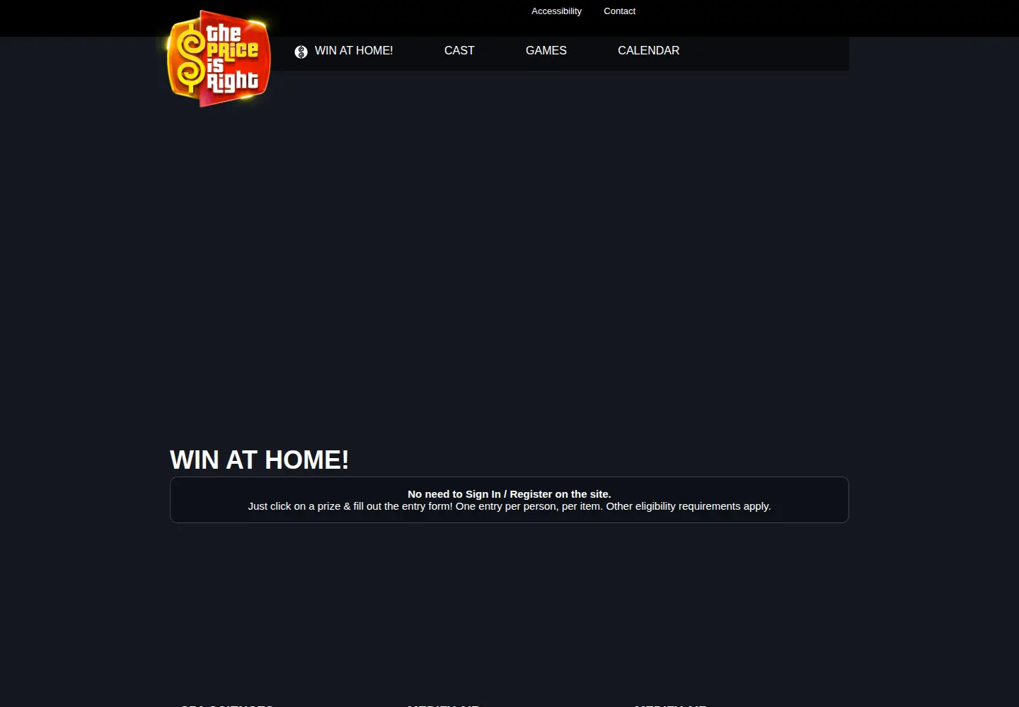 Screenshot of priceisright.com