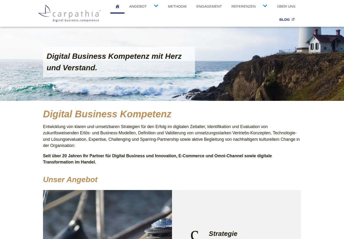 Captured homepage of carpathia.ch in the current scan
