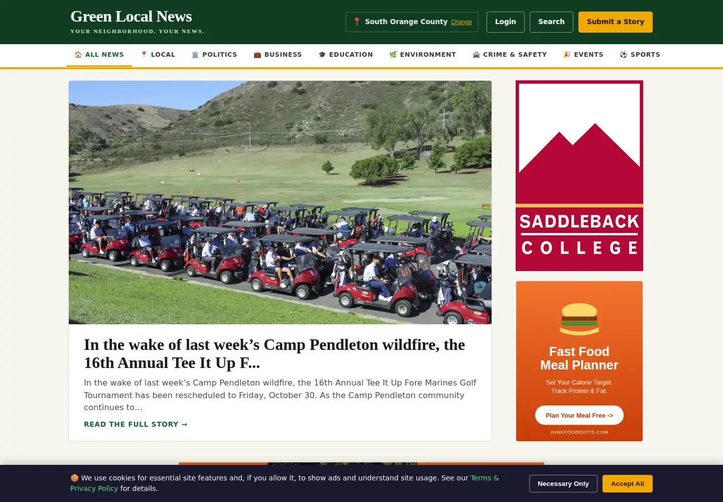 Screenshot of alisolagunanews.com