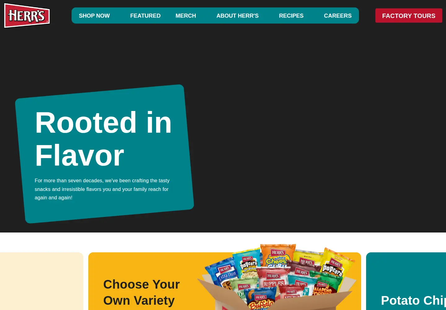 Screenshot of herrs.com