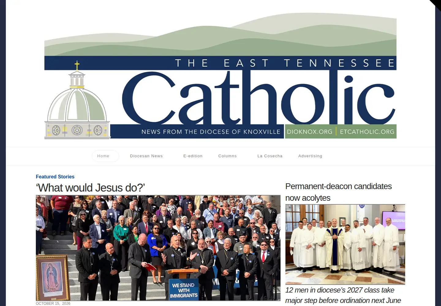 Screenshot of etcatholic.org