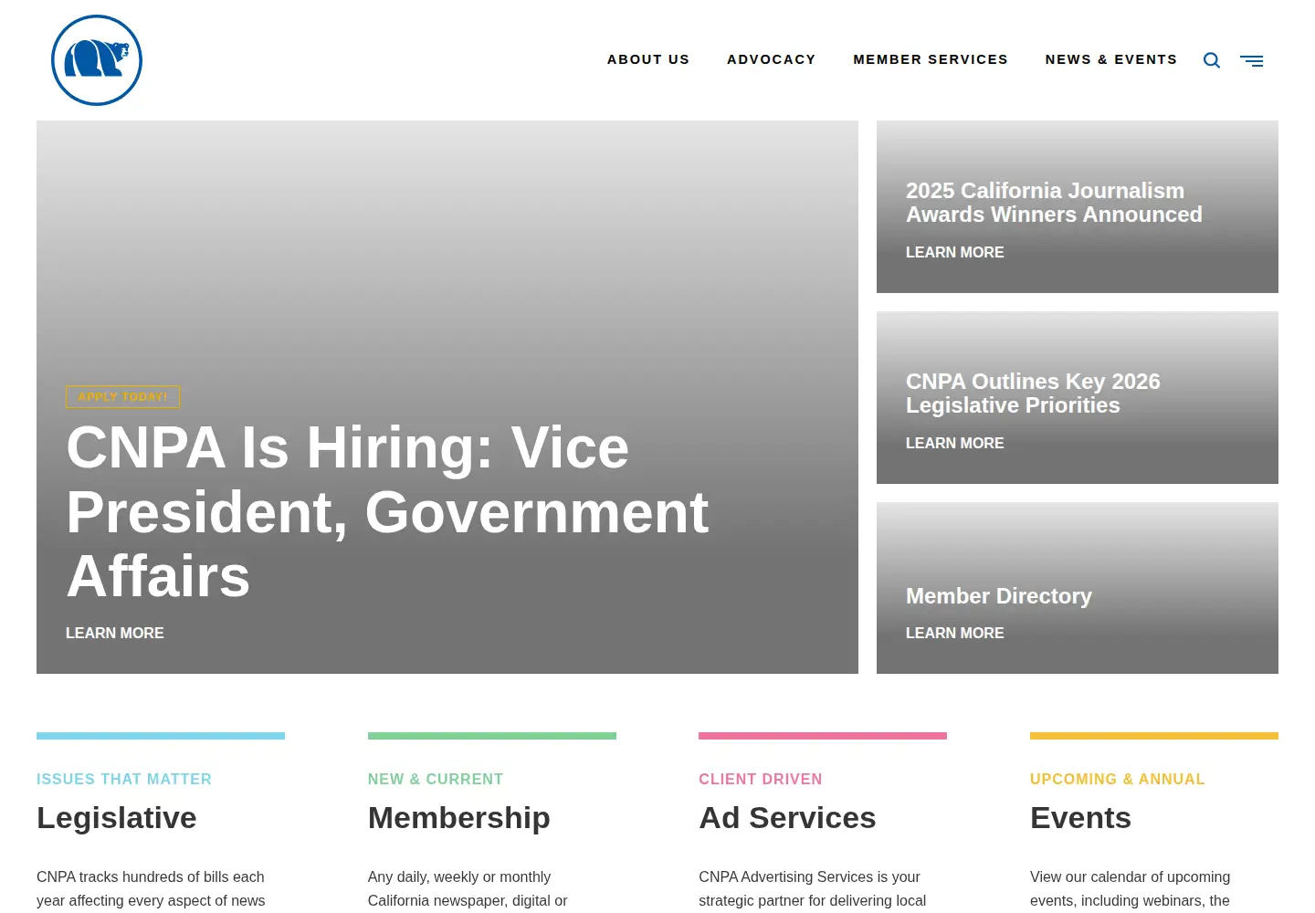 Screenshot of cnpa.com