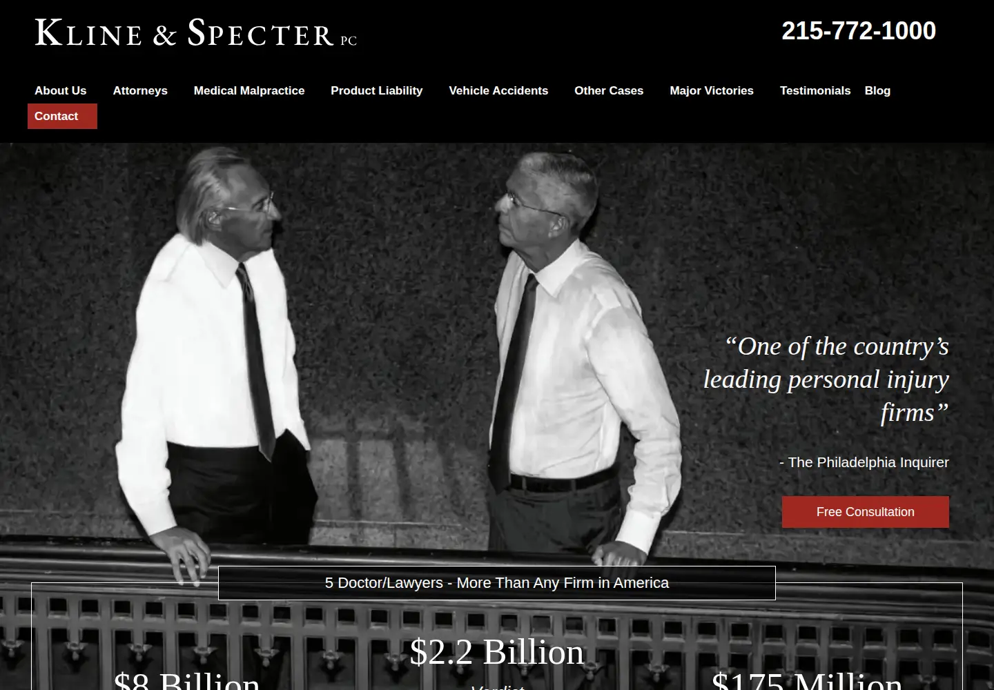 Screenshot of klinespecter.com