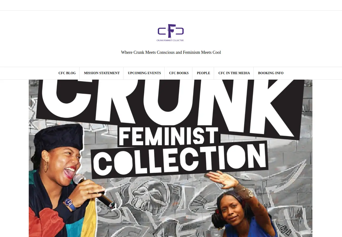 Screenshot of crunkfeministcollective.com