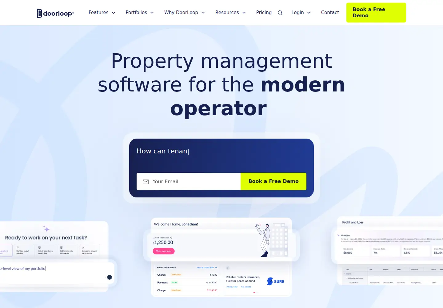 Screenshot of doorloop.com