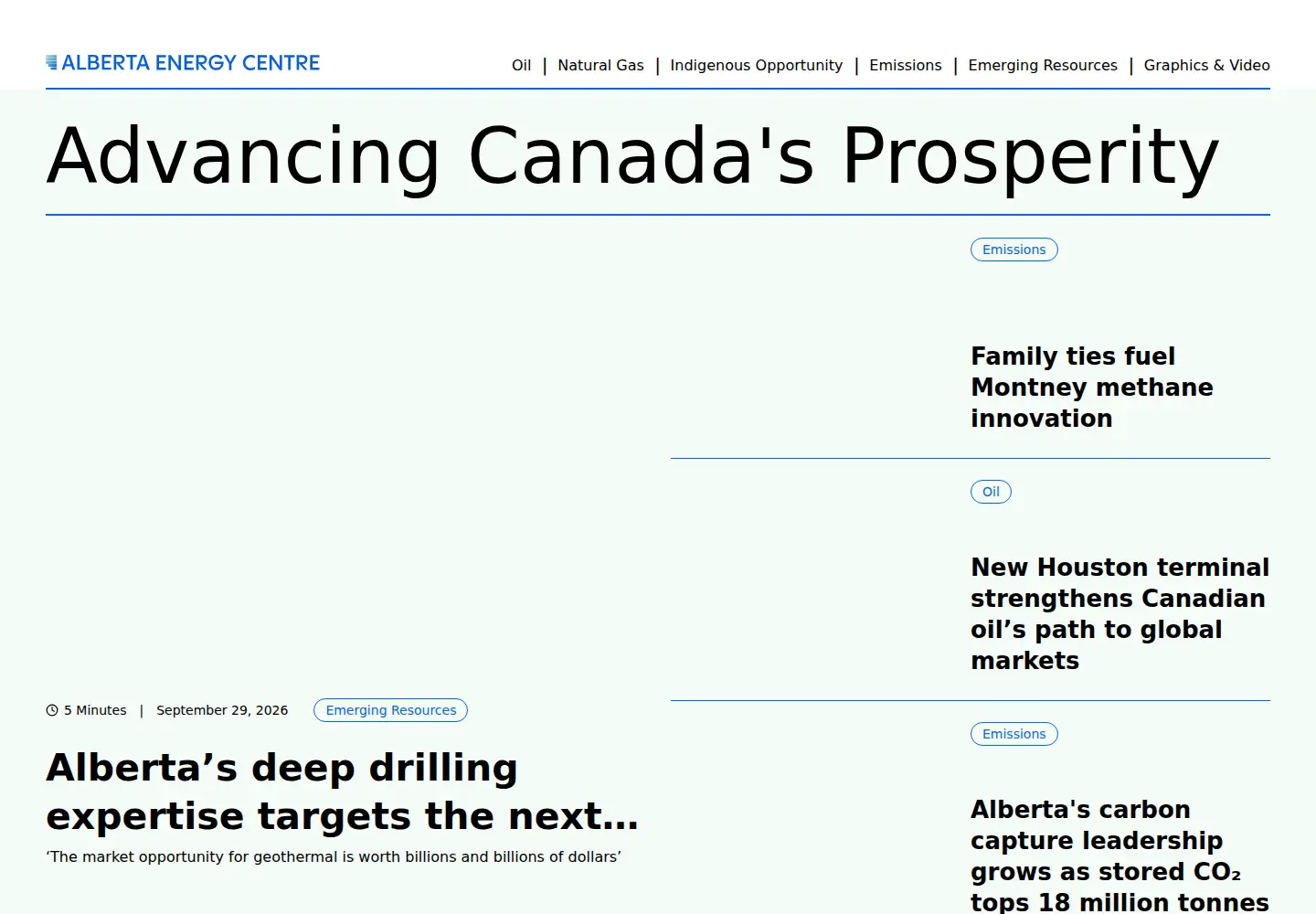 Screenshot of canadianenergycentre.ca