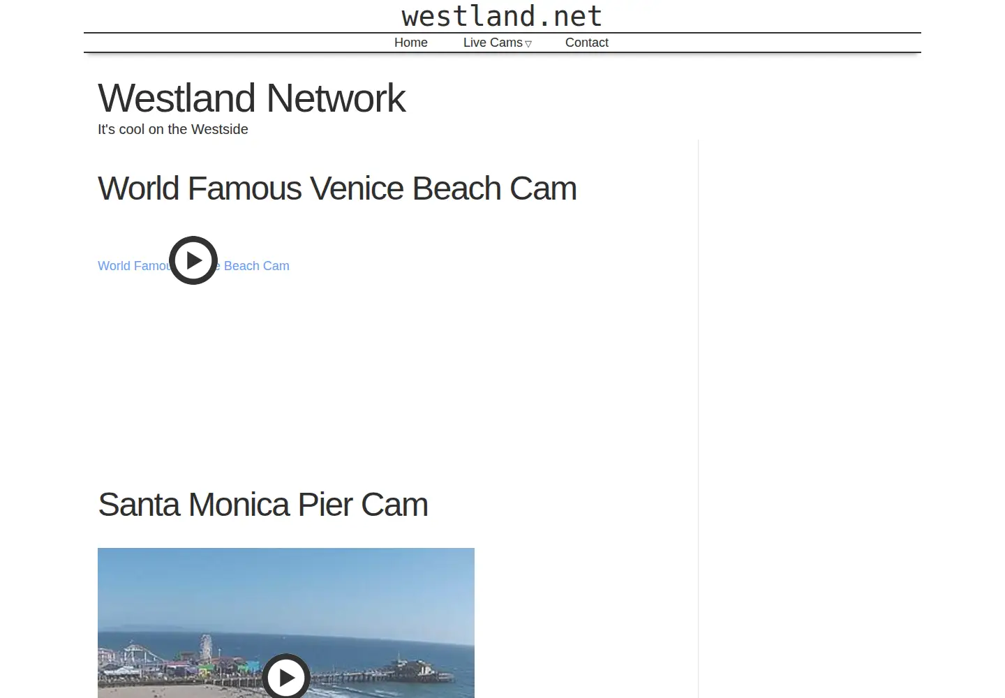 Screenshot of westland.net