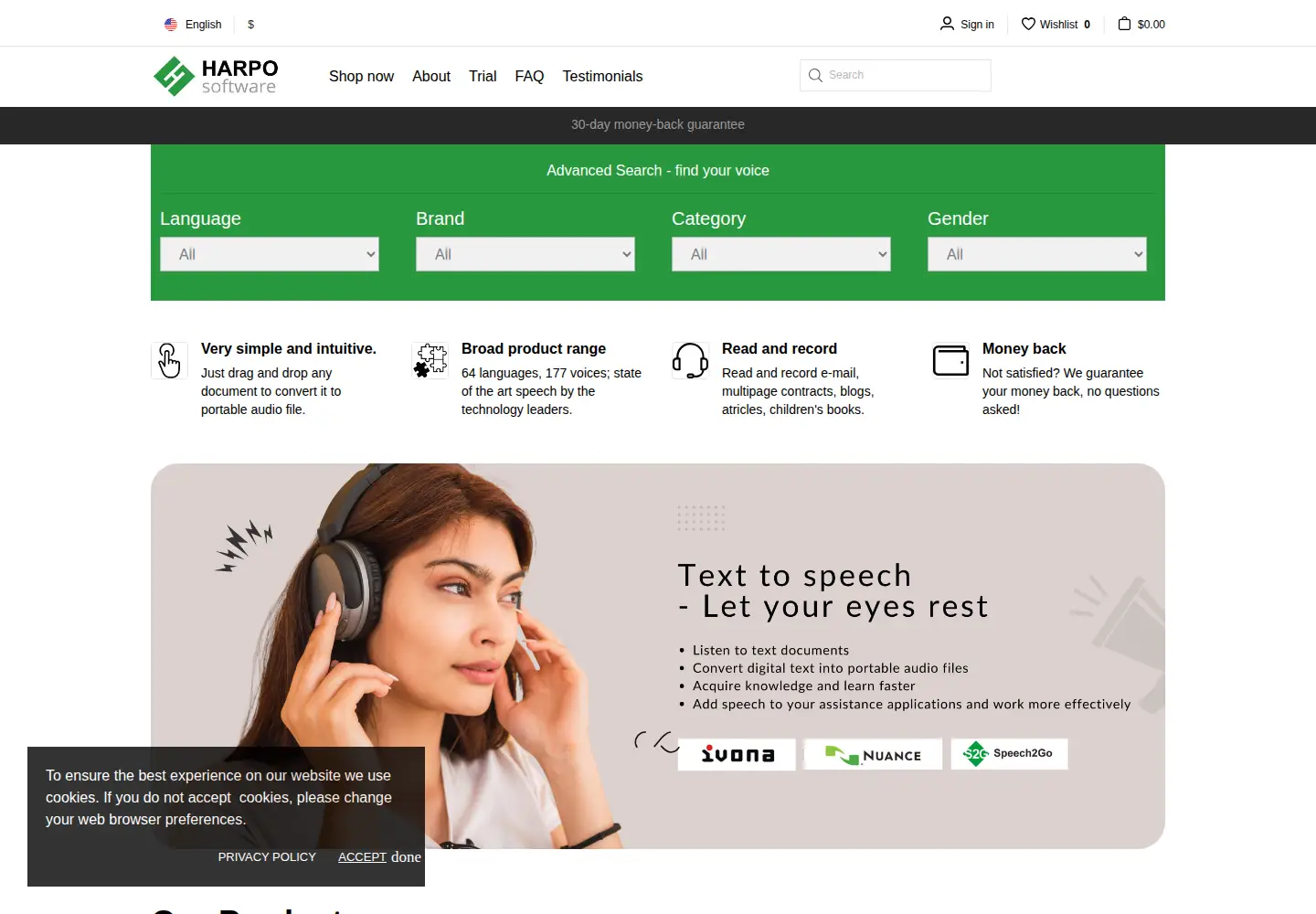 Screenshot of harposoftware.com