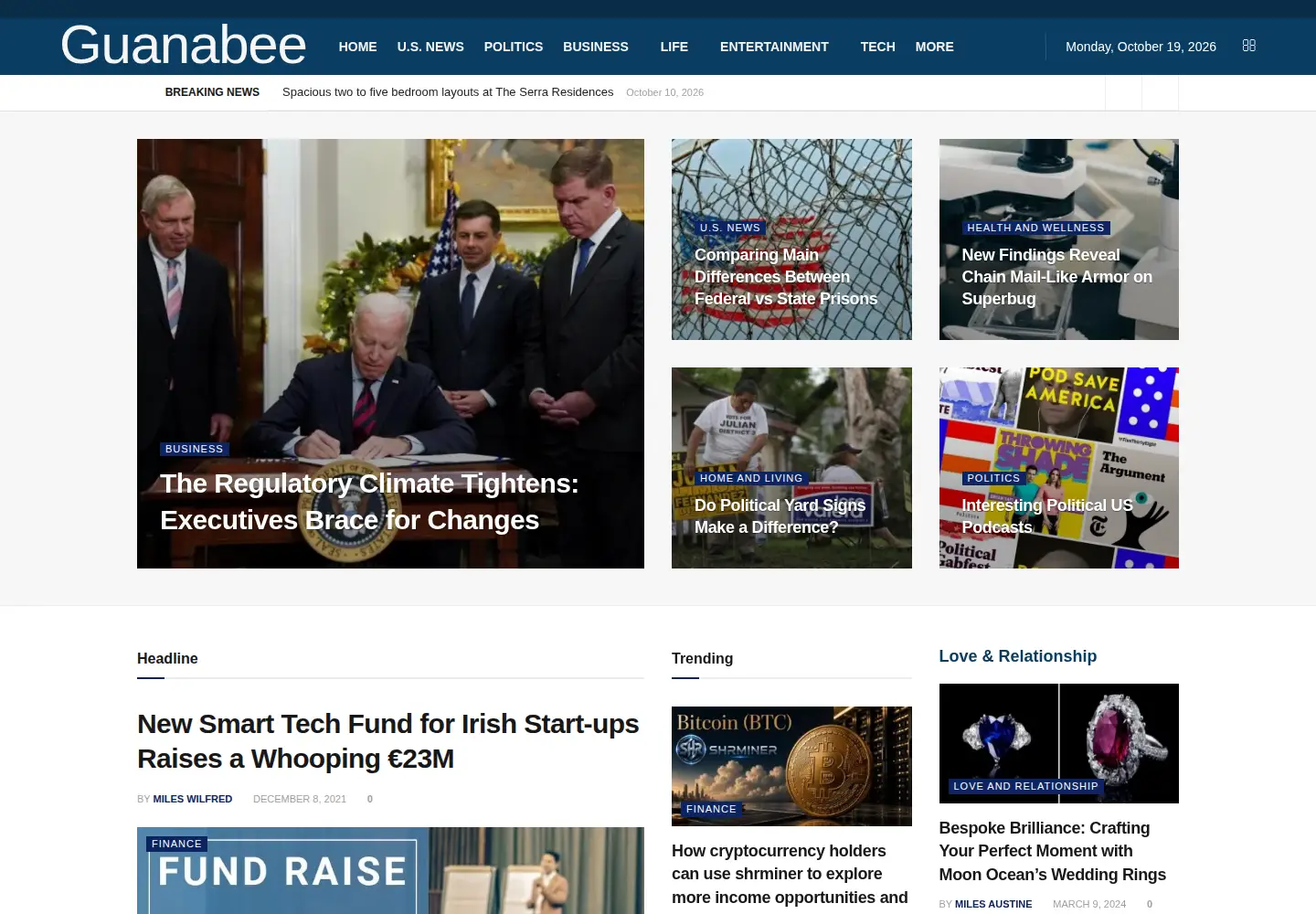 Captured homepage of guanabee.com in the current scan