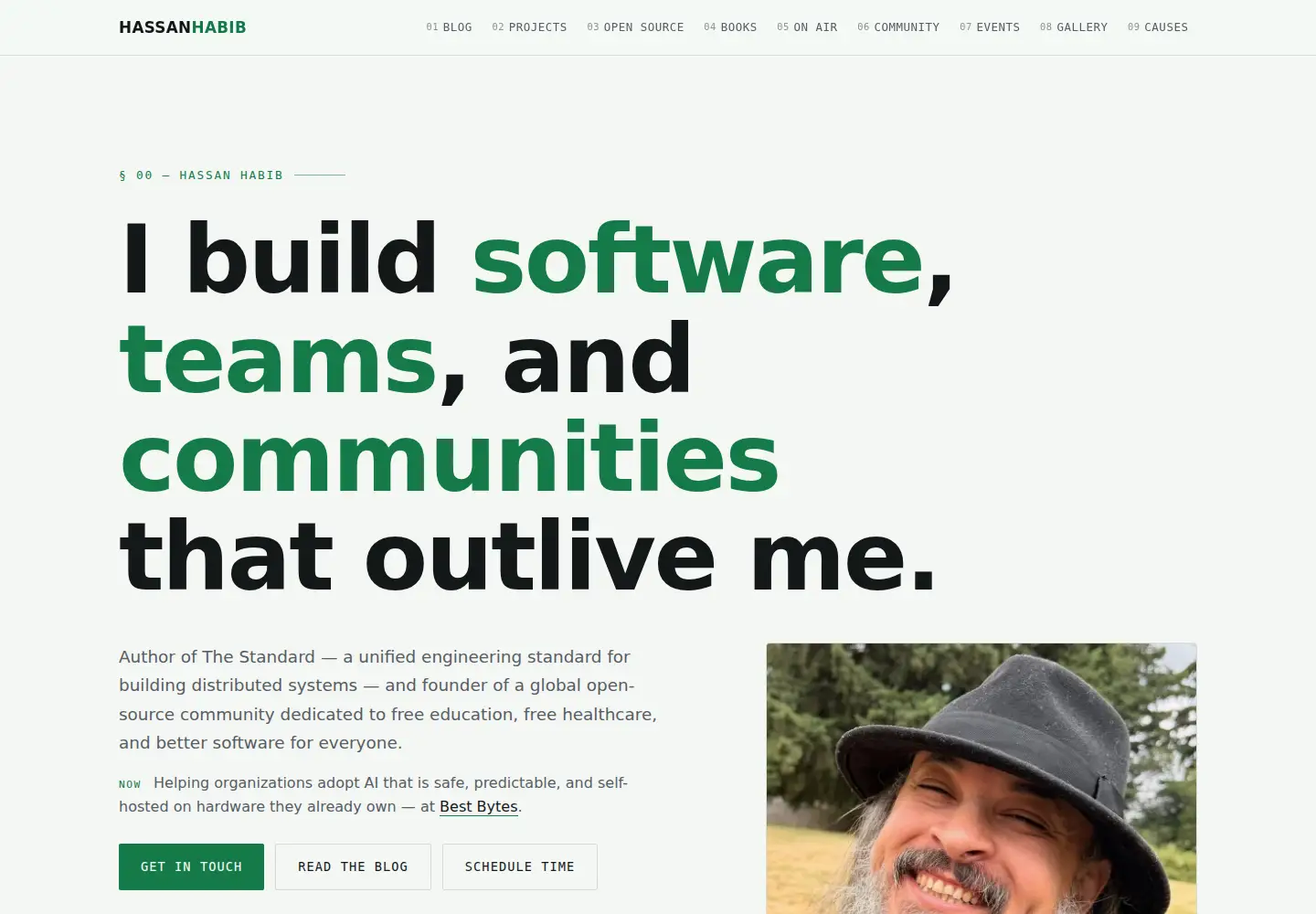 Screenshot of hassanhabib.com