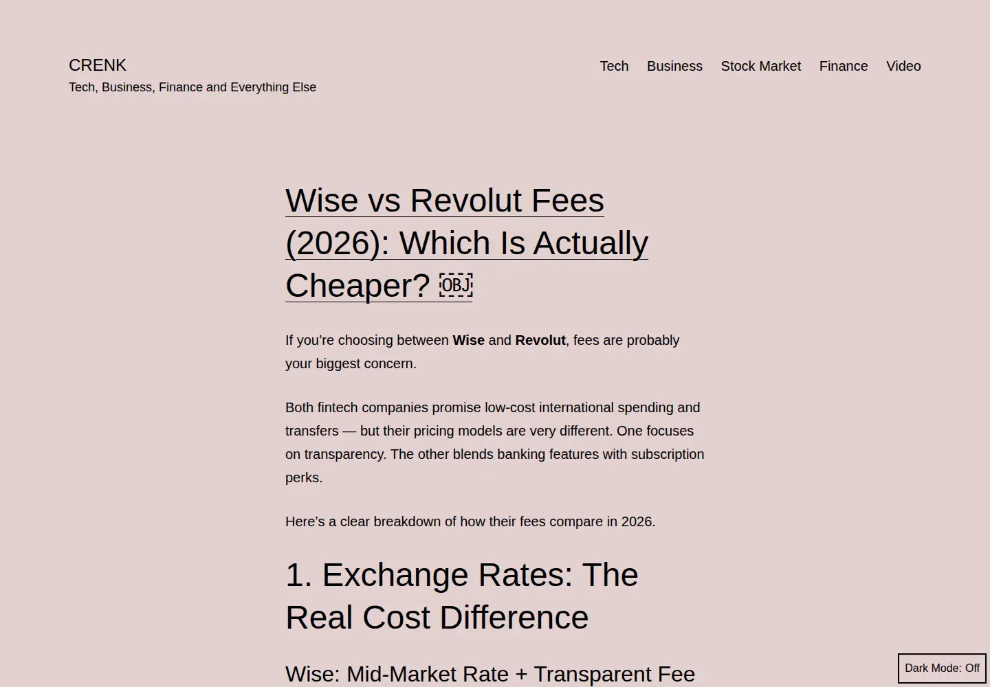 Screenshot of crenk.com