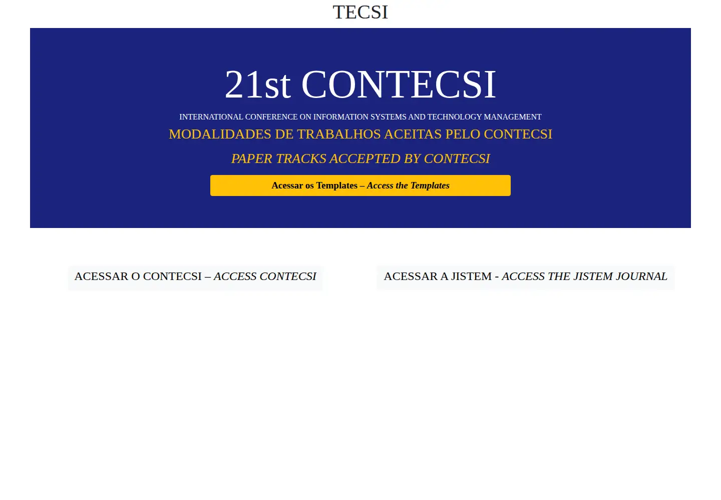 Captured homepage of tecsi.org in the current scan