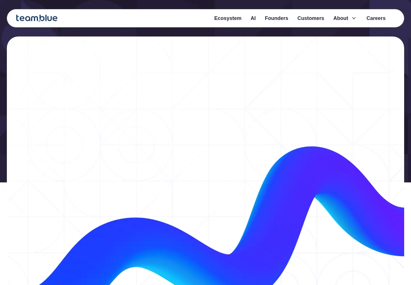 Captured homepage of team.blue in the current scan