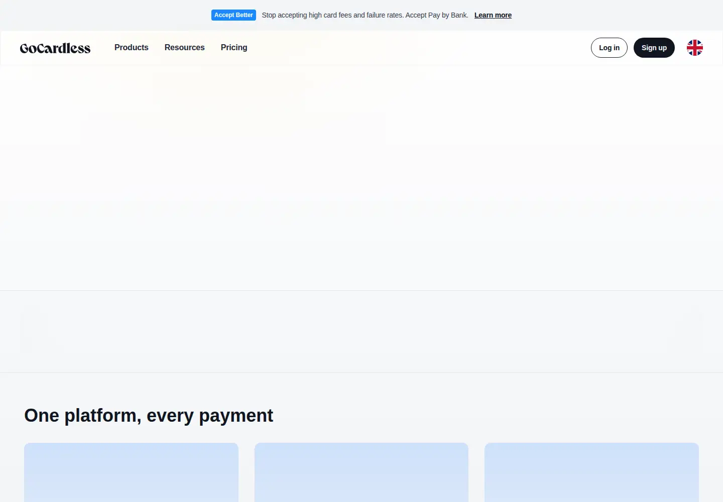 Screenshot of gocardless.com