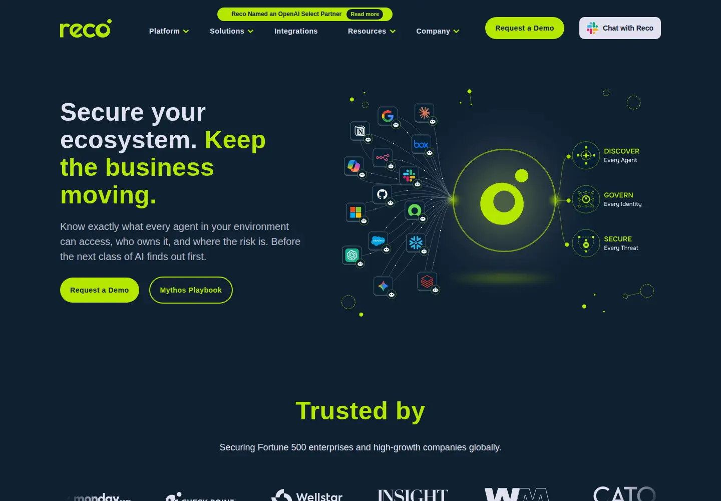 Screenshot of reco.ai