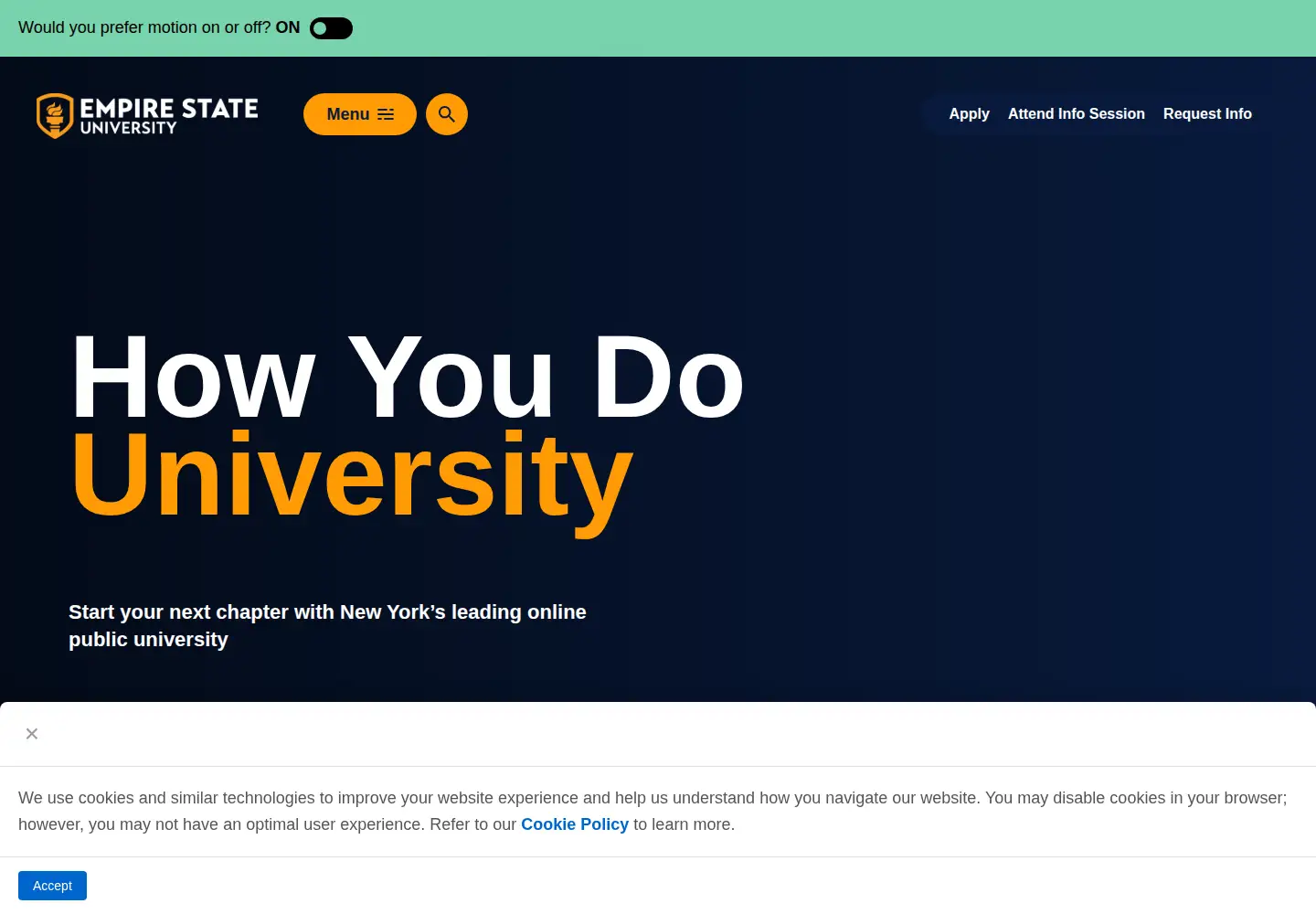 Screenshot of sunyempire.edu