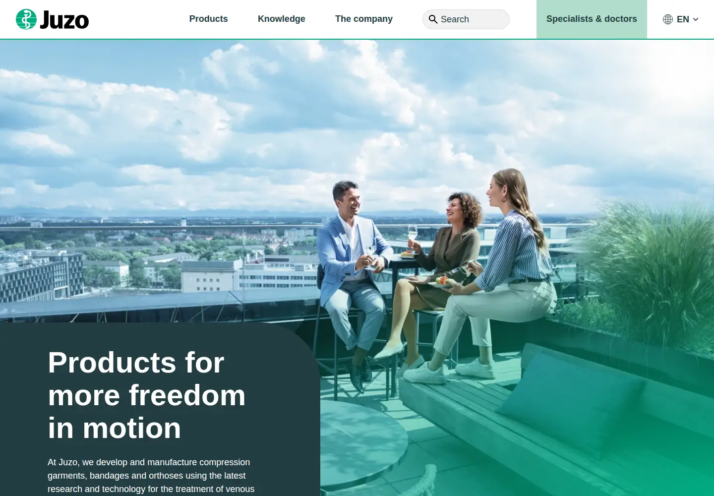 Screenshot of juzo.com