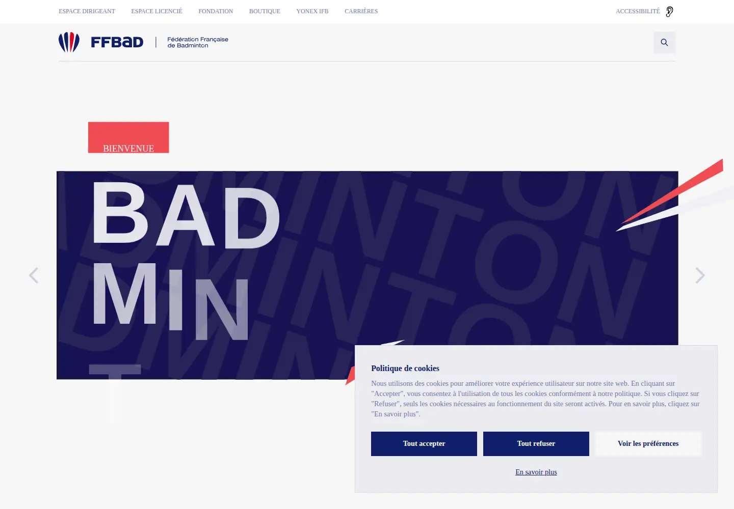 Screenshot of ffbad.org