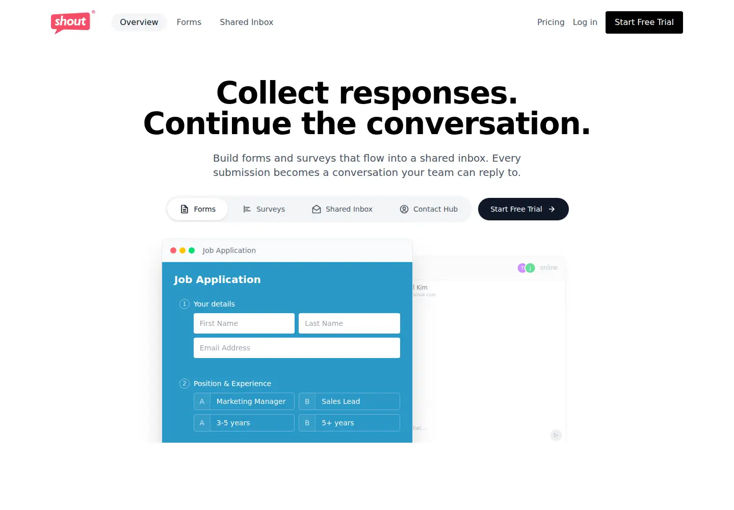 Screenshot of shout.com