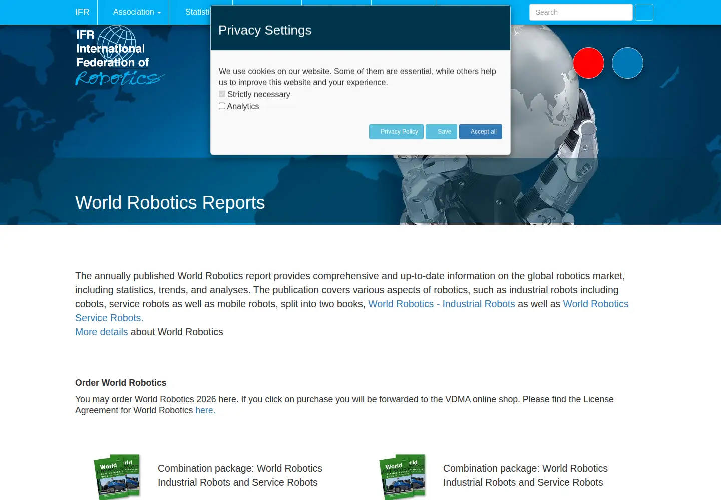 Screenshot of worldrobotics.org