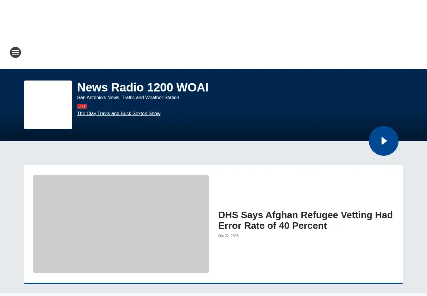 Screenshot of woai.com
