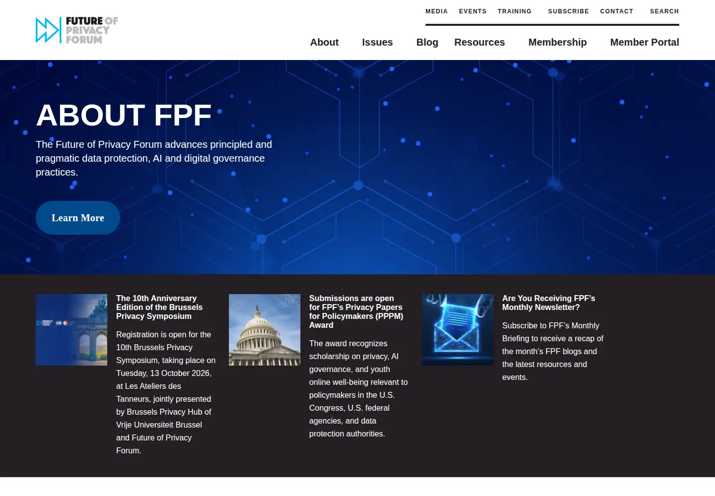 Screenshot of fpf.org