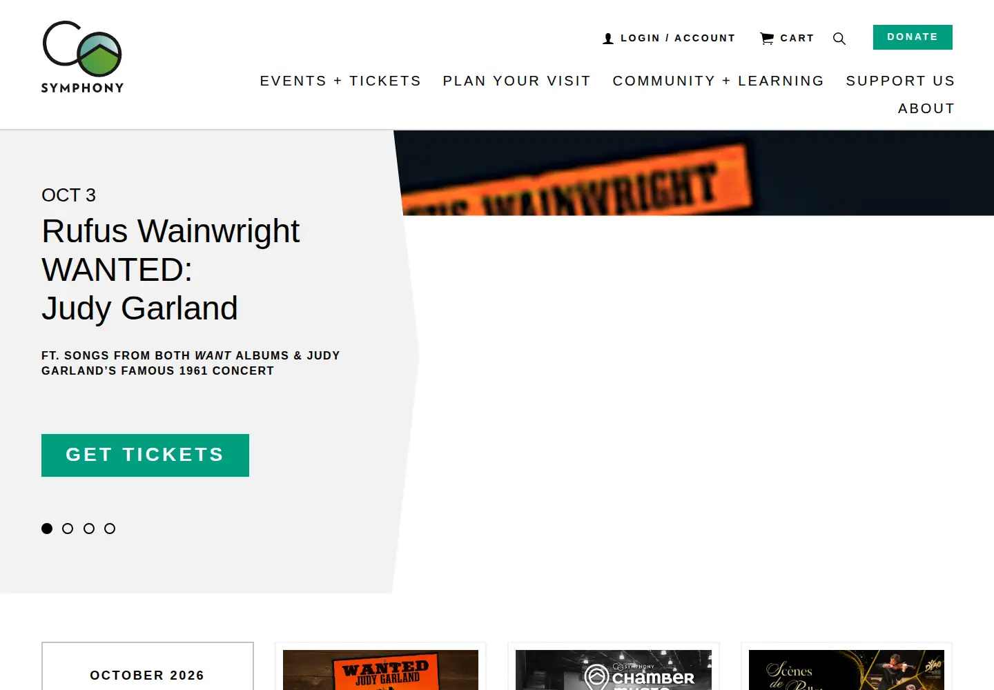 Screenshot of coloradosymphony.org